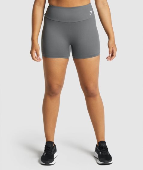 Women's Gymshark Training Shorts Grey | NZ 9YOJFN